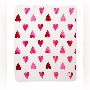 Victoria's Secret Cozy Plush Fleece Heart Blanket